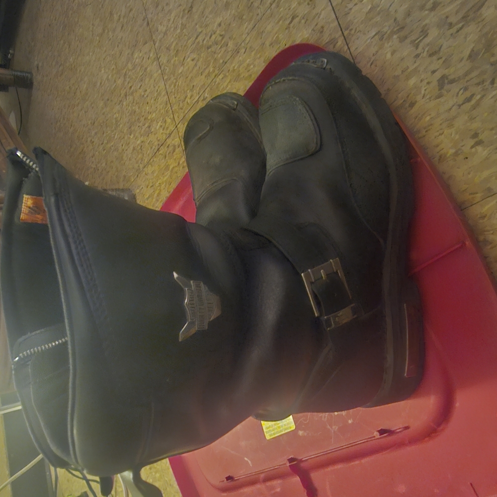 Harley-Davidson Black Leather Boots
